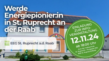 EEG St. Ruprecht a.d. Raab, Ankündigung Informationsabend