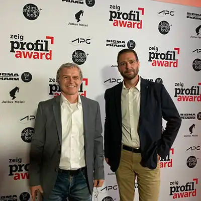 Stefan und Thomas beim zeigProfil Award